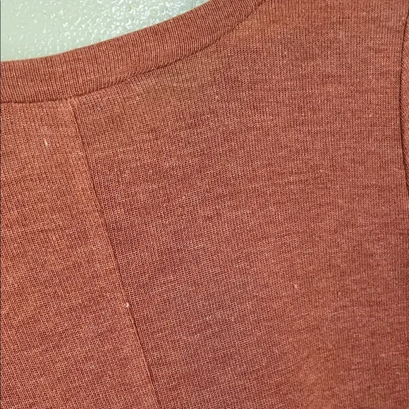 Women's Lace Hem Top in Brown - Picture 9 of 16